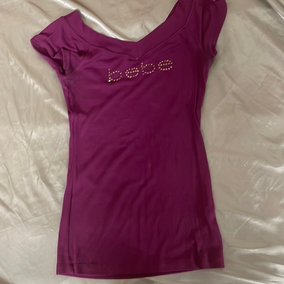 small size dark pink color top bebe brand - Picture 1 of 2